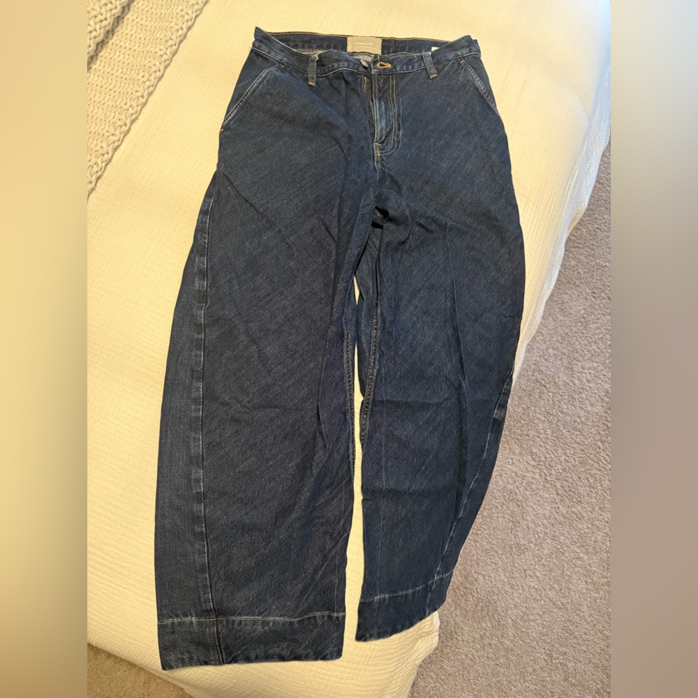 Everlane The Summer Barrel Jean Deep Sea Wash - Picture 6 of 6